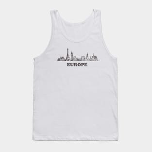 Europe sketch Tank Top